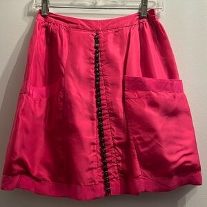 Twenty8Twelve pink silk skirt, size 2.